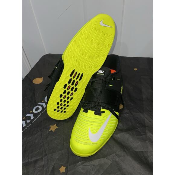 New Men’s Sz 13 Nike Romaleos 3 Weightlifting Workout Shoes 852933-007 Black - Picture 5 of 9